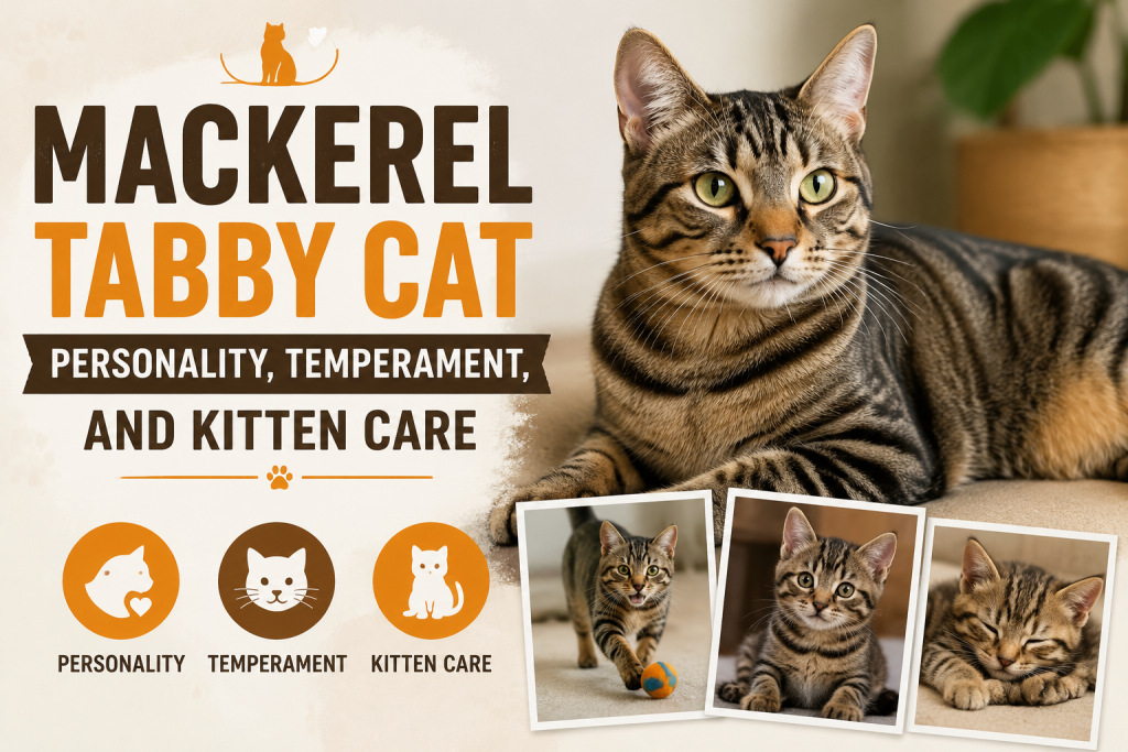 Mackerel Tabby Cat Personality, Temperament, and Kitten Care