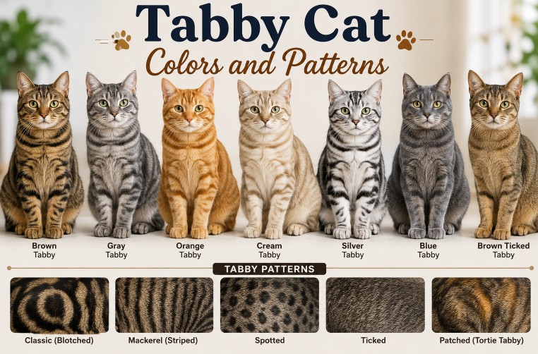tabby cat color and patterns