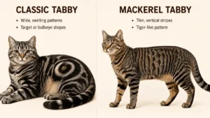 Classic Tabby vs Mackerel Tabby