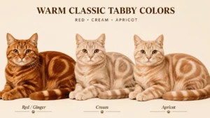 Red, Cream & Apricot Classic Tabby Cats