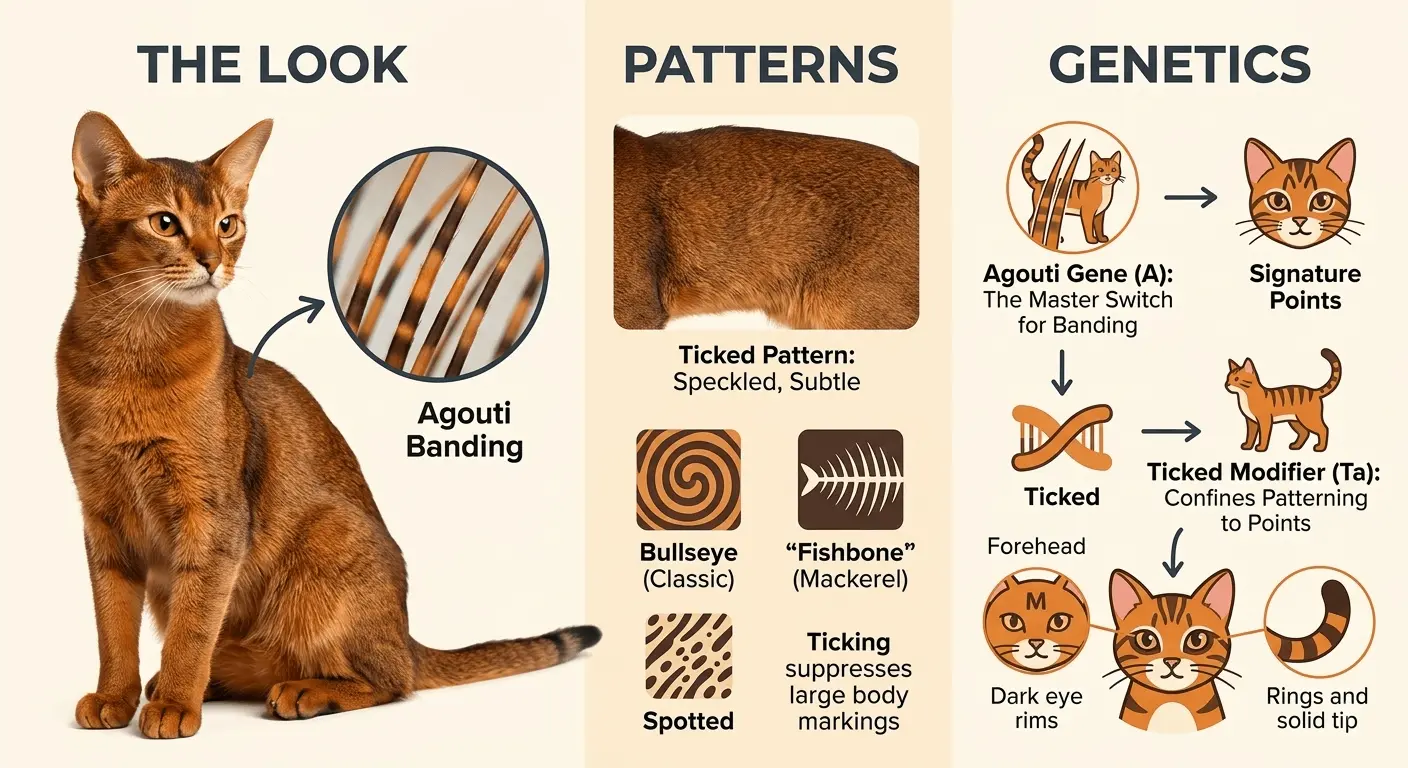 What Is a Ticked Tabby Cat Patterns,