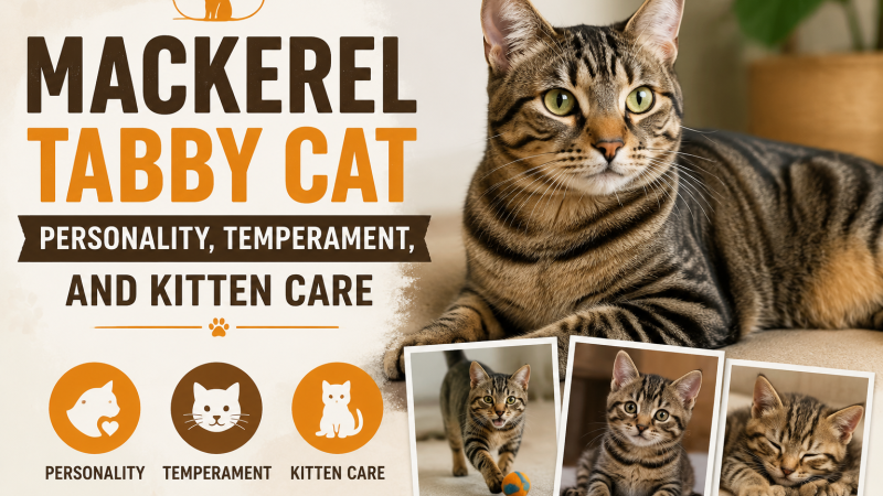 Mackerel Tabby Cat Personality, Temperament, and Kitten Care