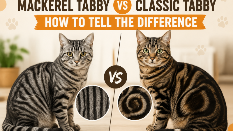 Mackerel Tabby vs Classic Tabby How to Tell the Difference